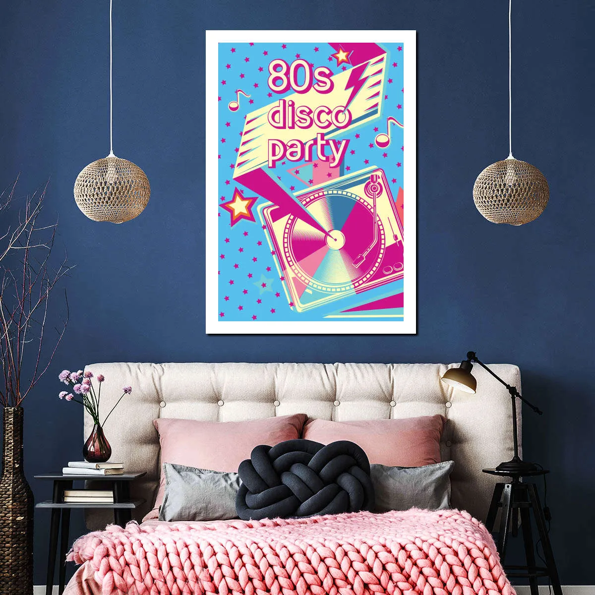 80's Disco Party Wall Art