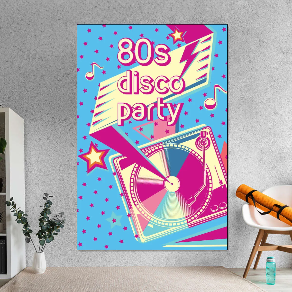 80's Disco Party Wall Art