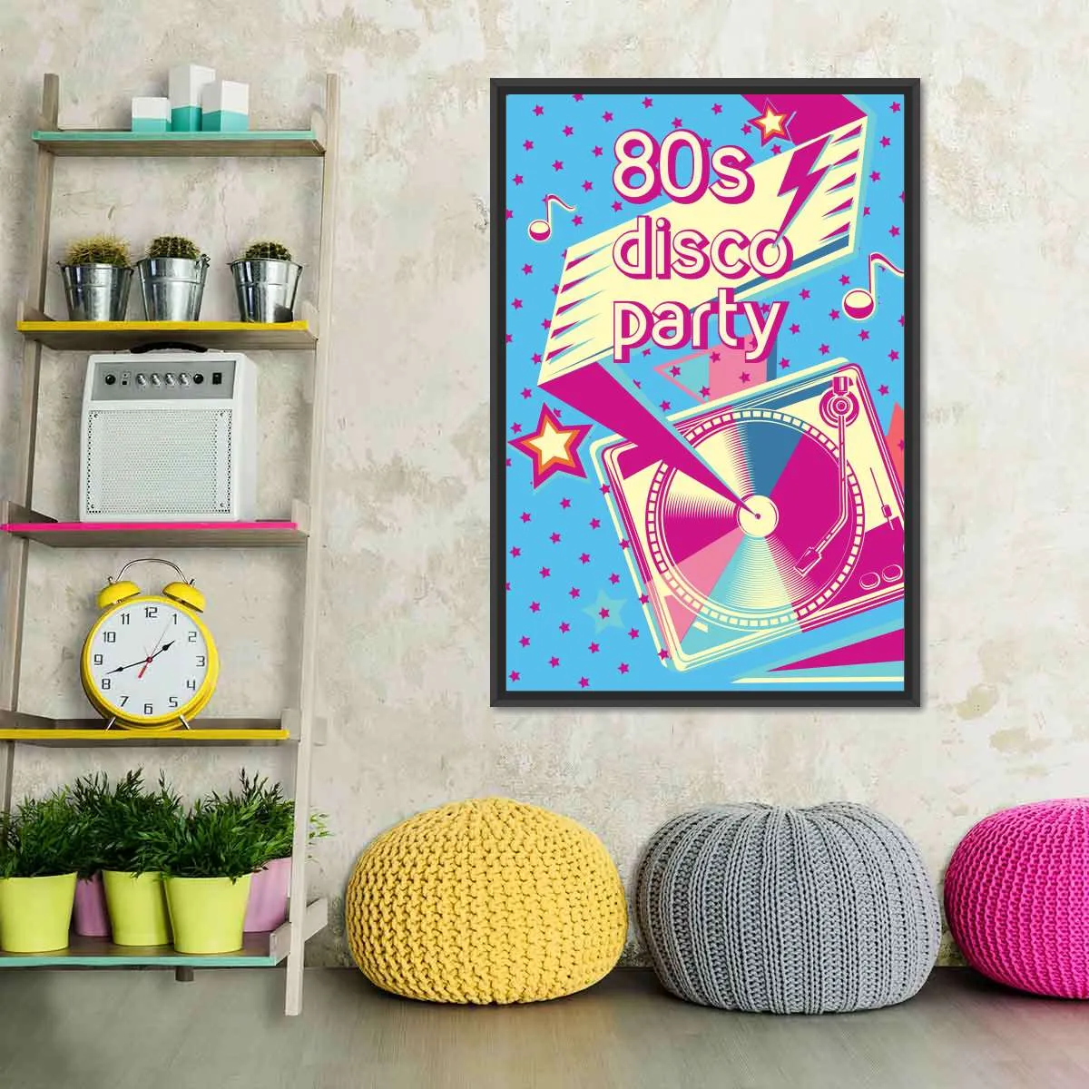 80's Disco Party Wall Art