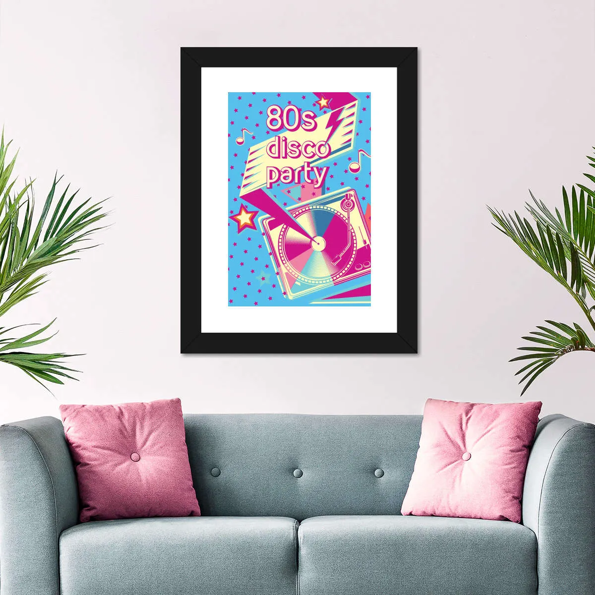 80's Disco Party Wall Art