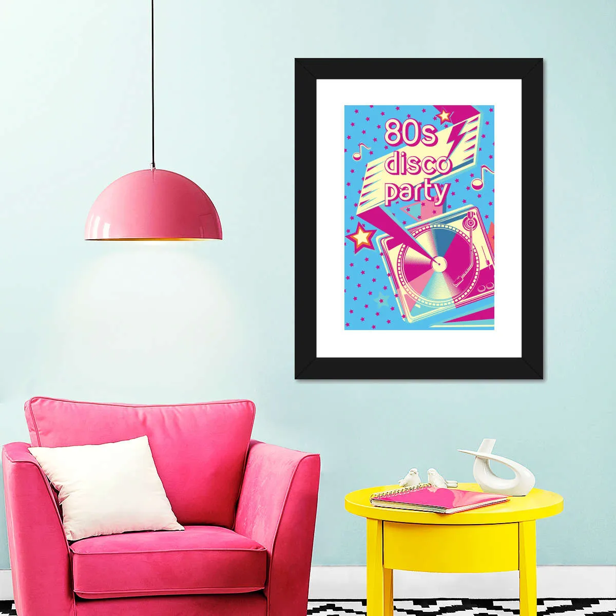 80's Disco Party Wall Art