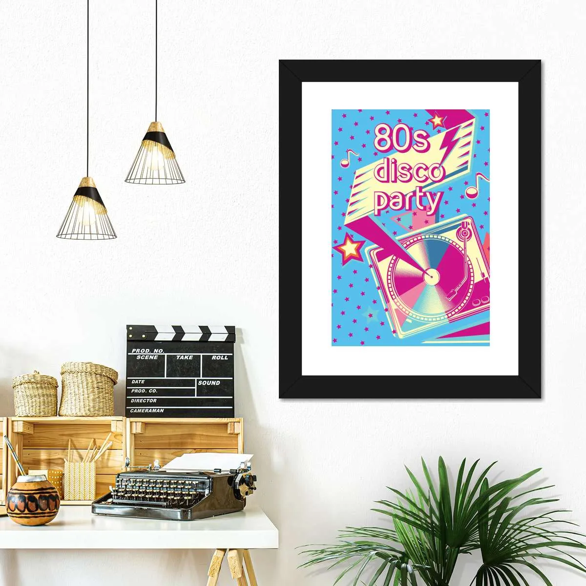 80's Disco Party Wall Art