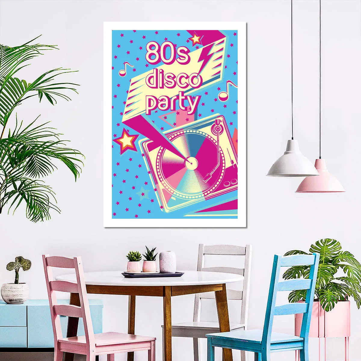 80's Disco Party Wall Art