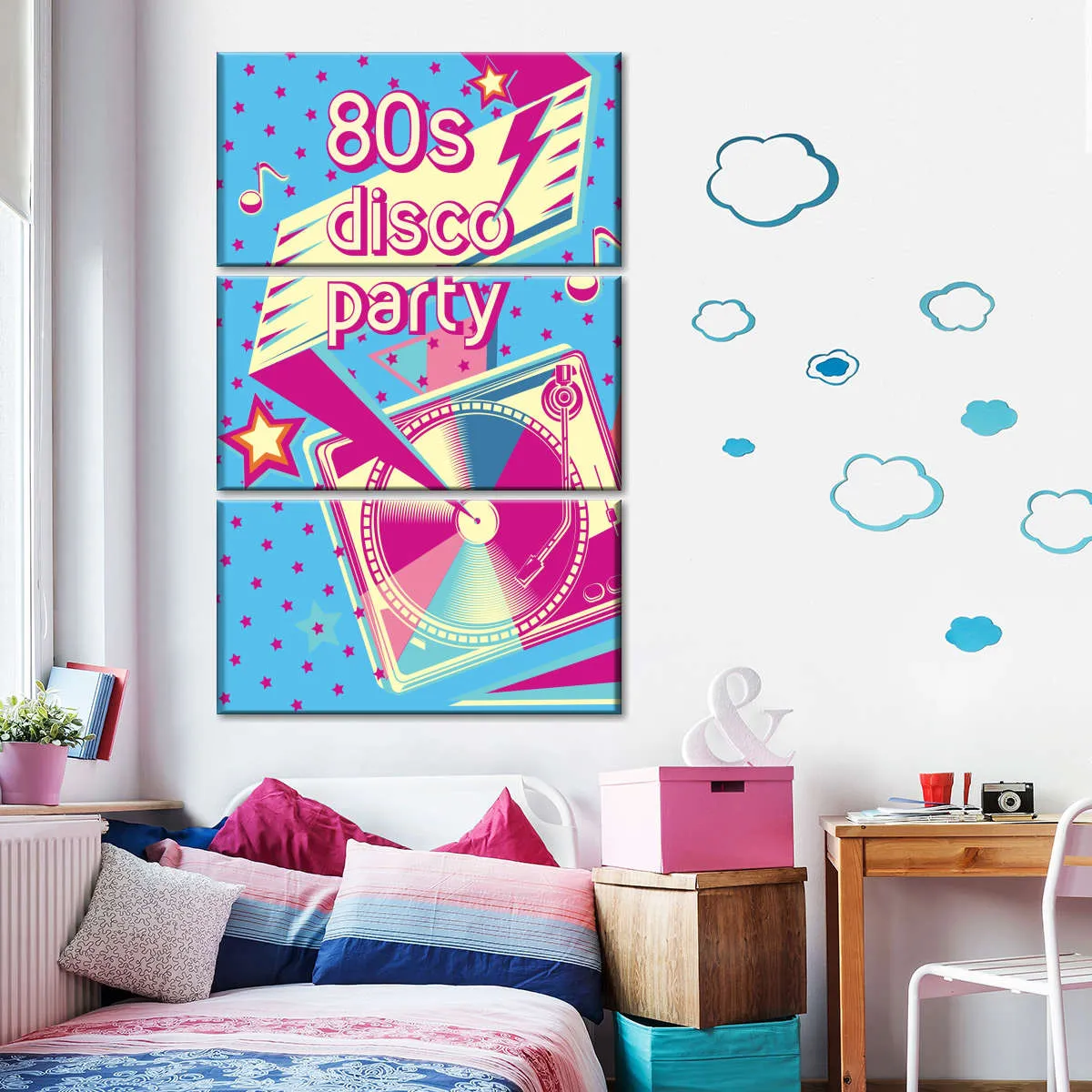 80's Disco Party Wall Art