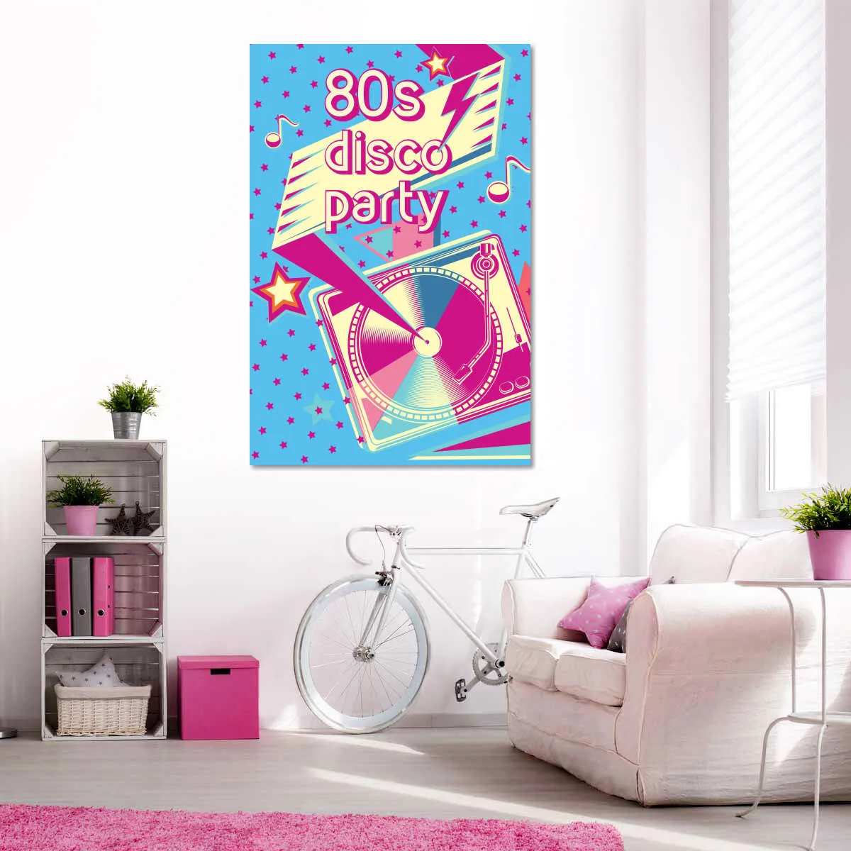 80's Disco Party Wall Art