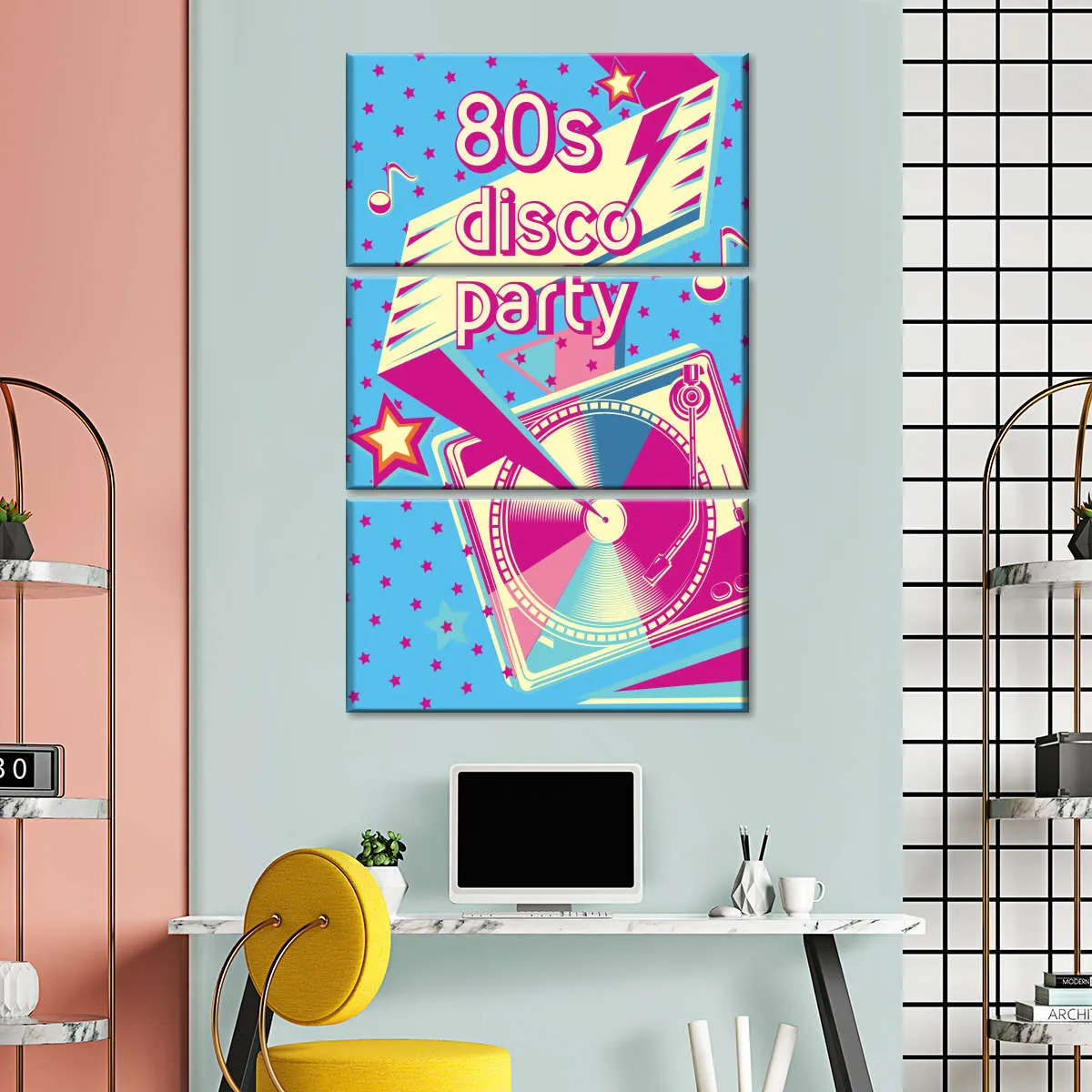 80's Disco Party Wall Art