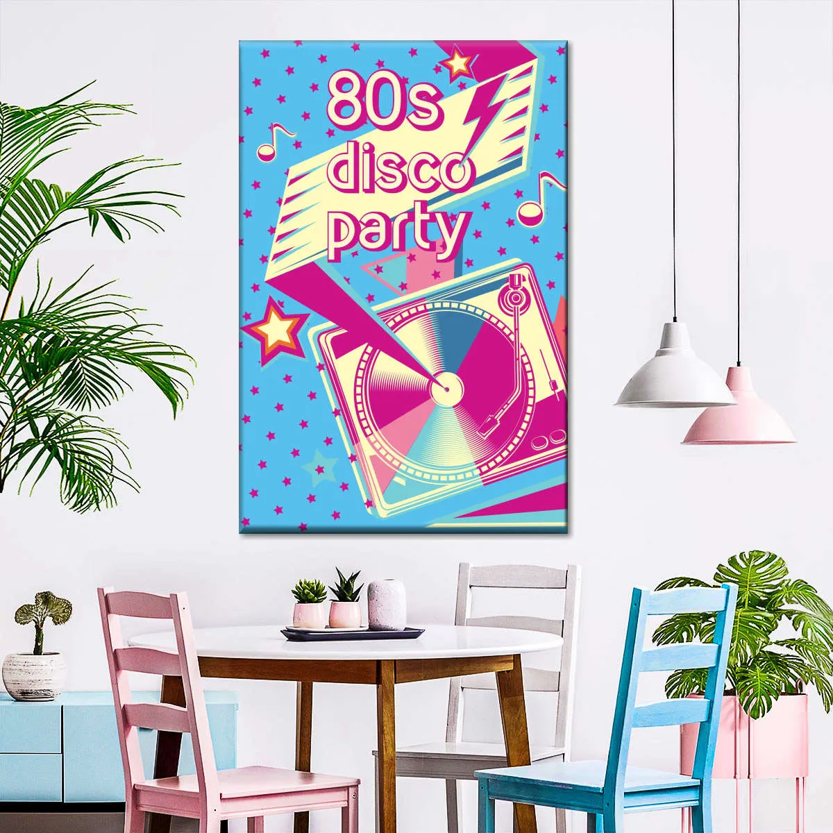 80's Disco Party Wall Art