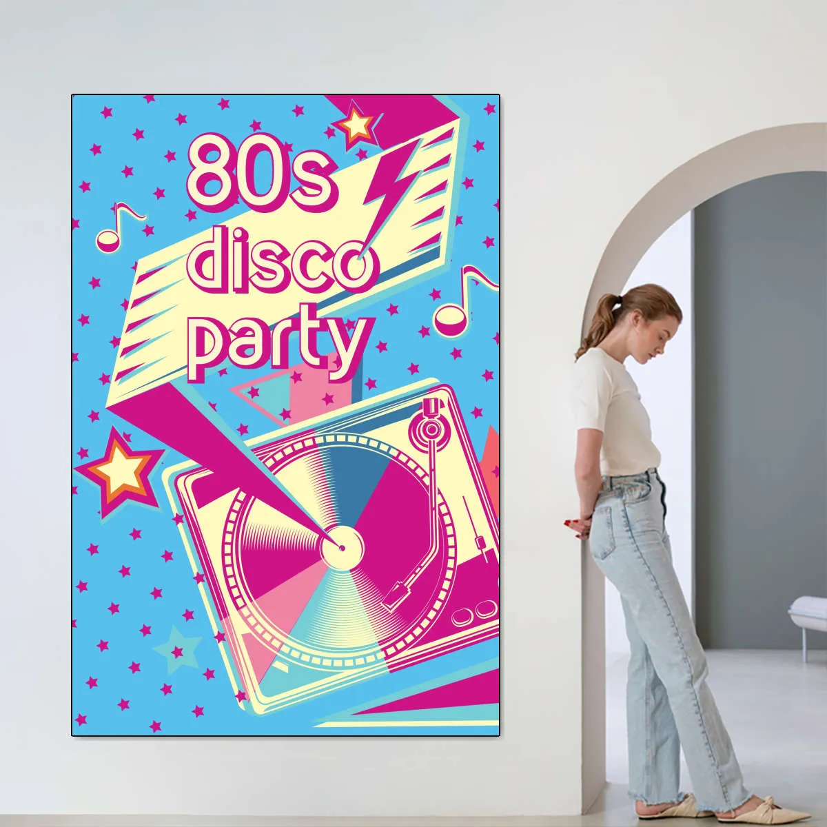 80's Disco Party Wall Art