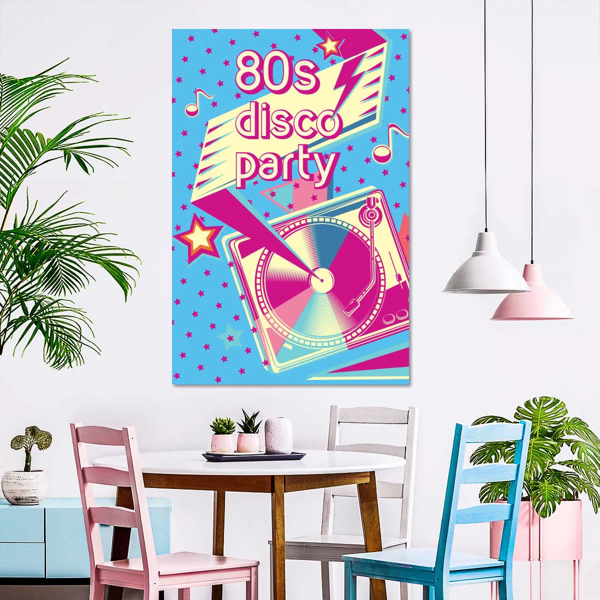 80's Disco Party Wall Art