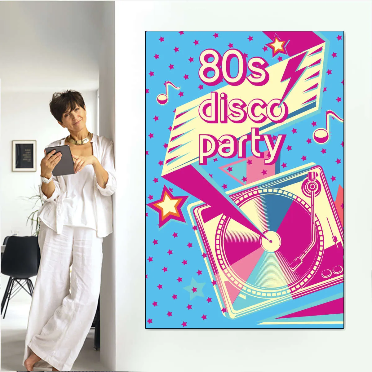 80's Disco Party Wall Art