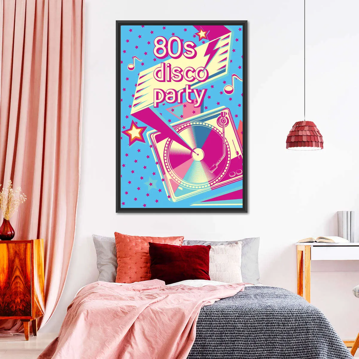 80's Disco Party Wall Art