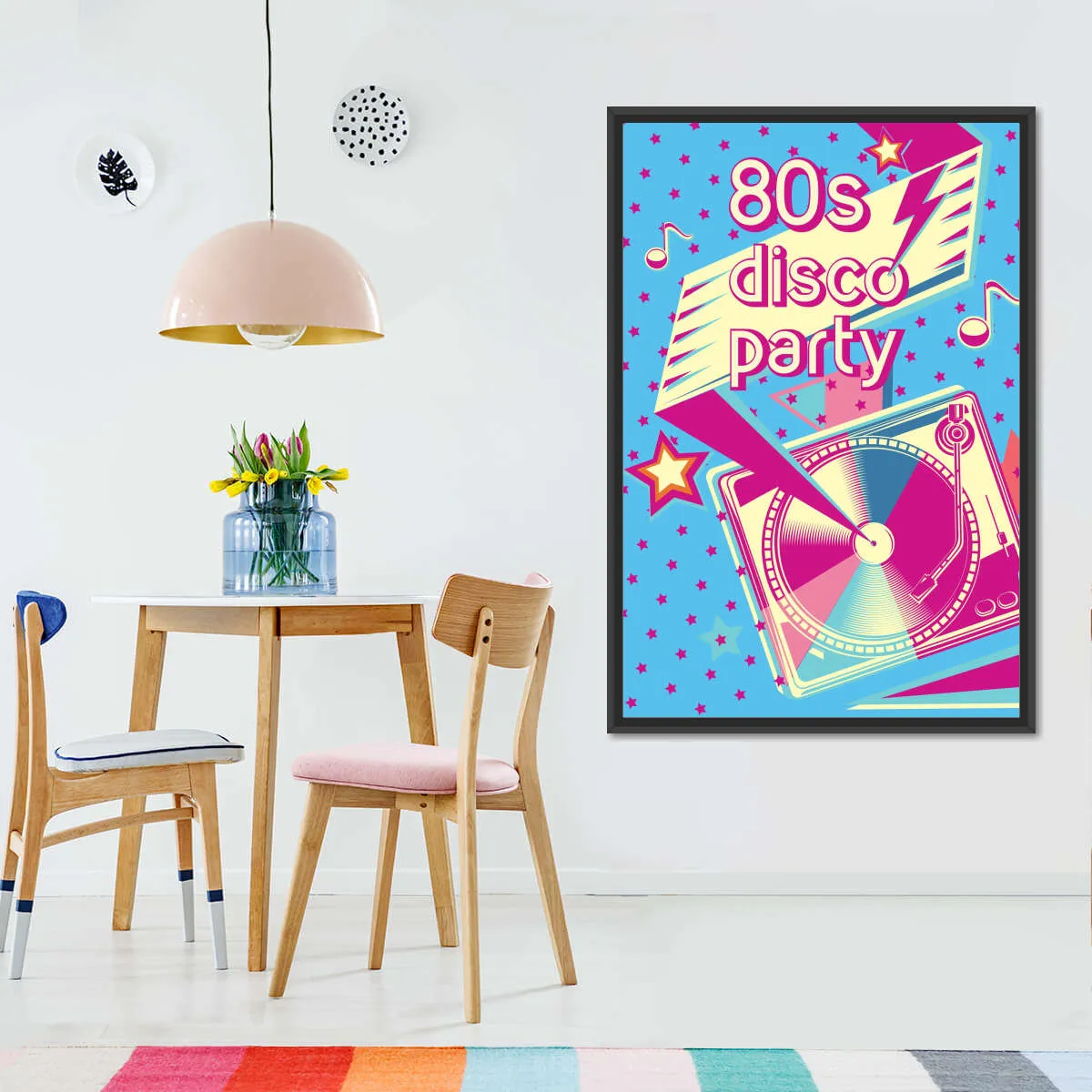 80's Disco Party Wall Art