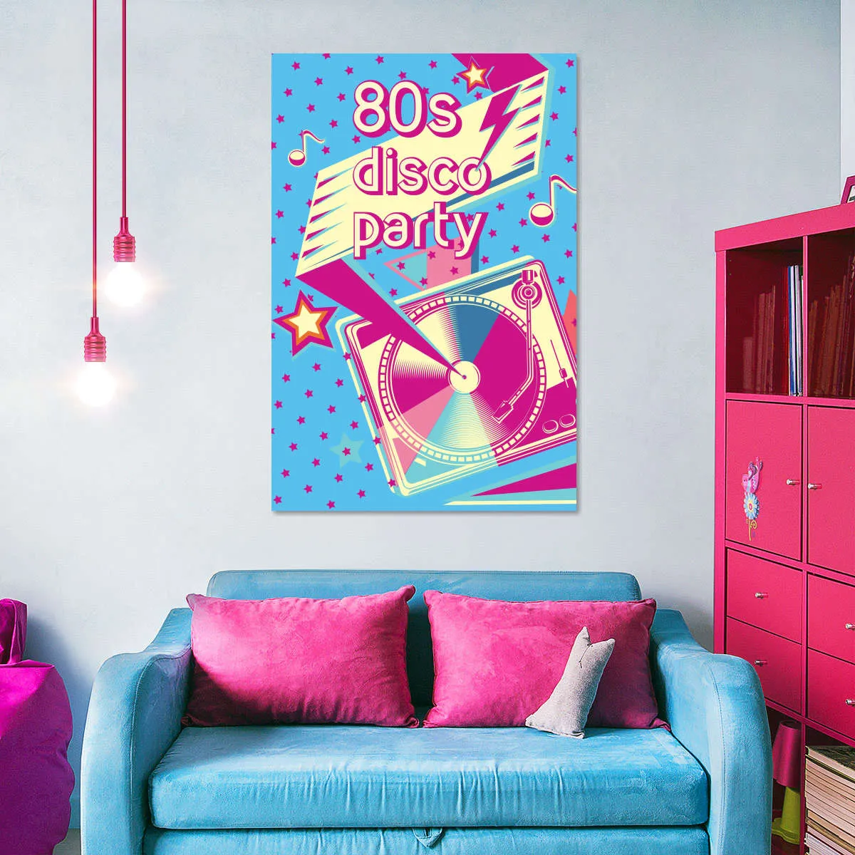 80's Disco Party Wall Art