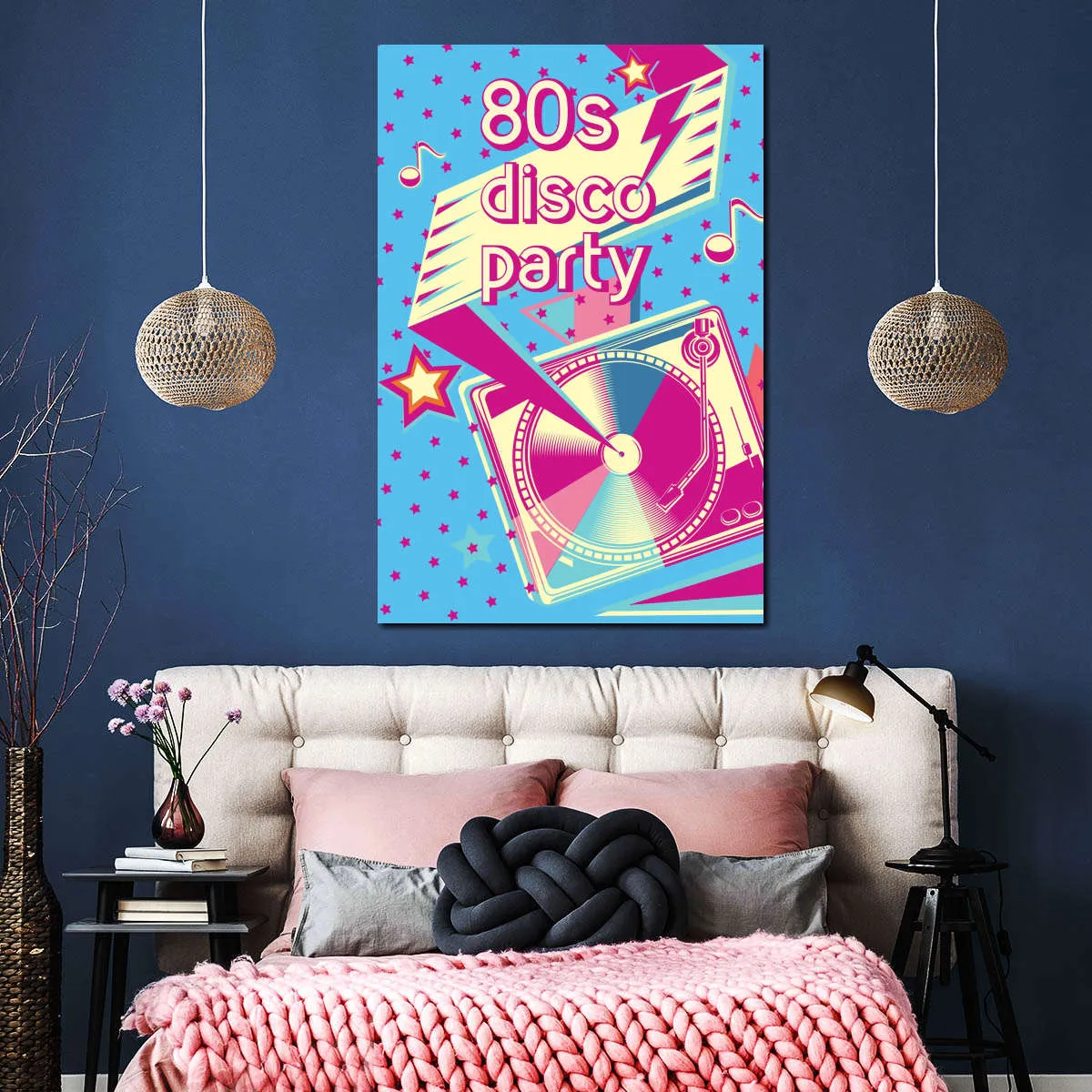 80's Disco Party Wall Art