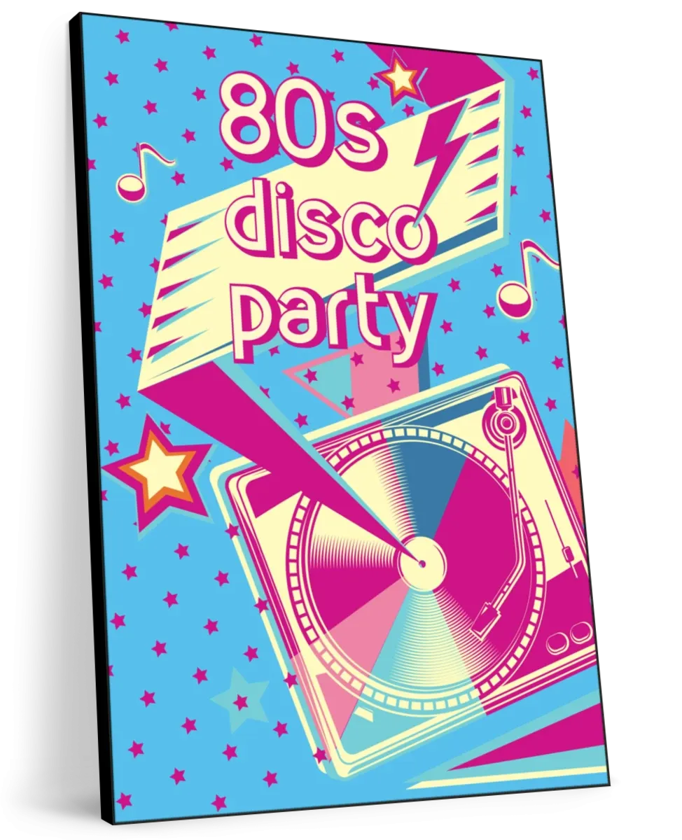 80's Disco Party Wall Art