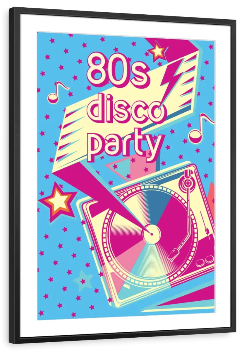 80's Disco Party Wall Art