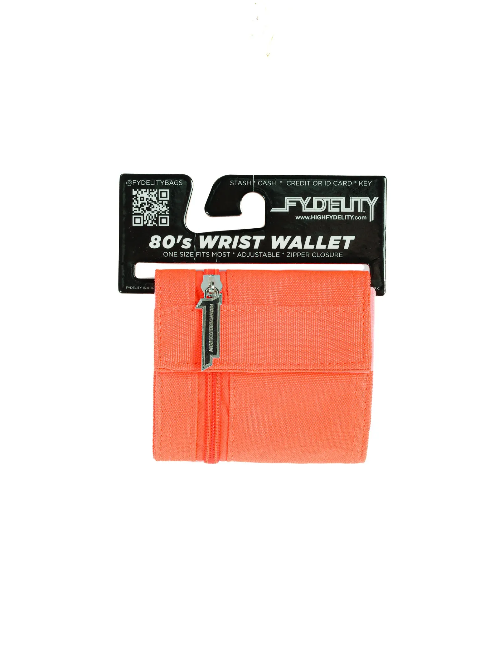 80's Wrist Wallet | Neon Red