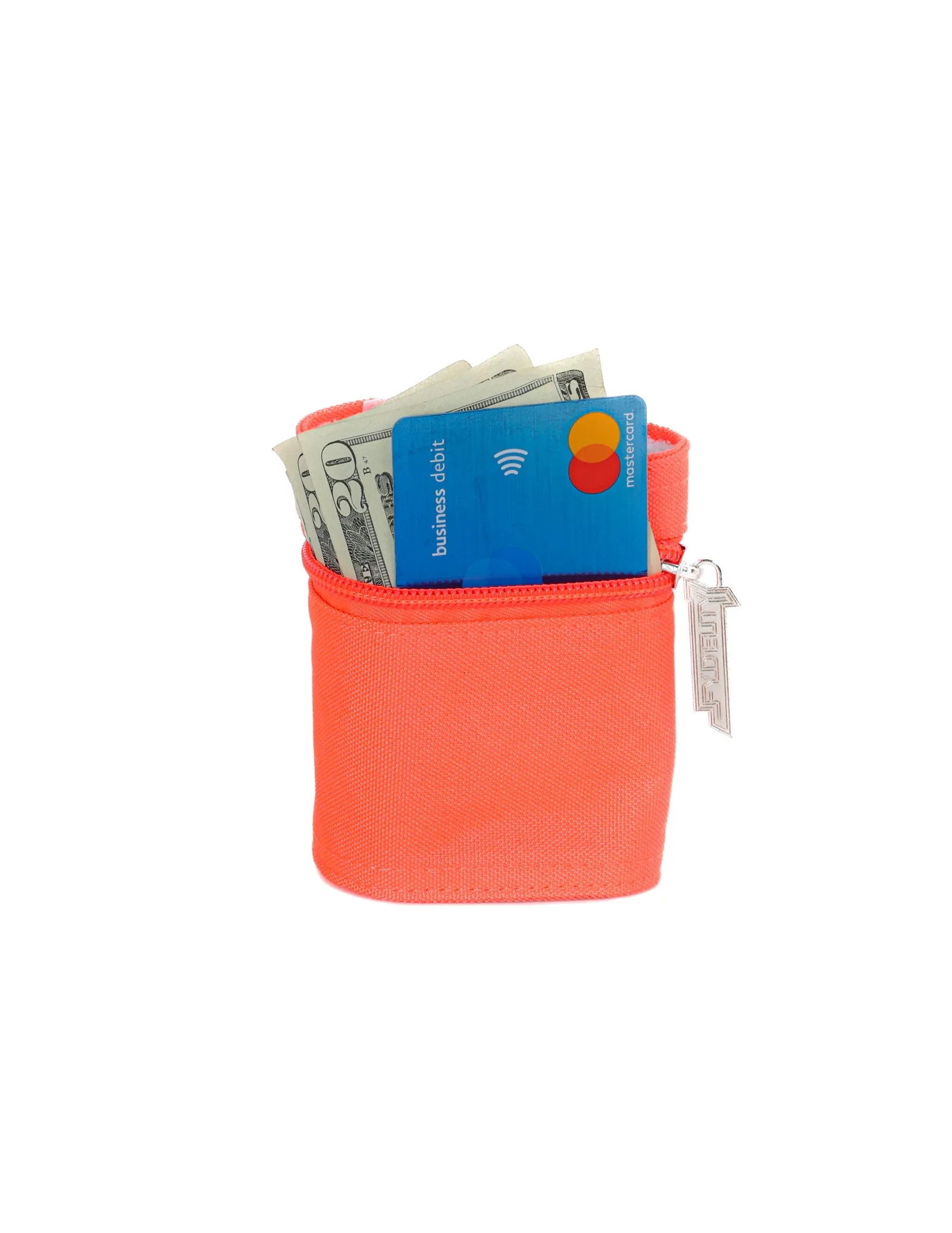 80's Wrist Wallet | Neon Red