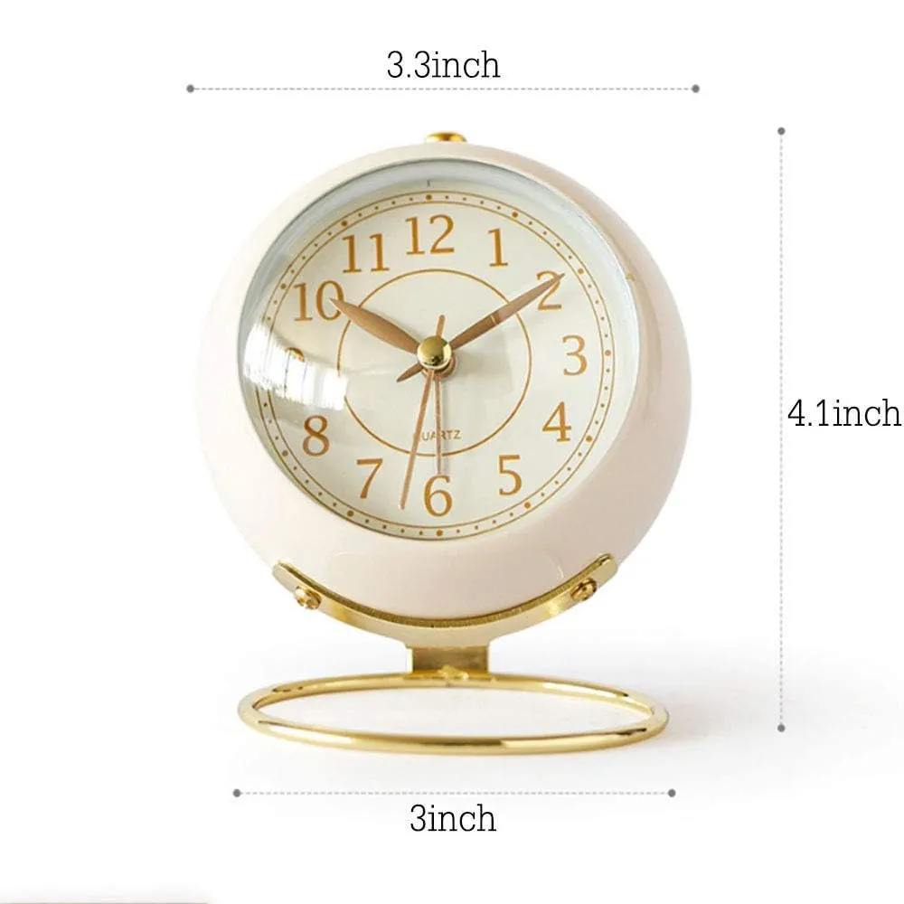 AKSHAR ENTERPRISE AstroTime Classic Non-Ticking Table Clock - Sleek Design, Battery Operated, Perfect for Living Room Decor