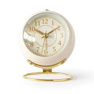 AKSHAR ENTERPRISE AstroTime Classic Non-Ticking Table Clock - Sleek Design, Battery Operated, Perfect for Living Room Decor