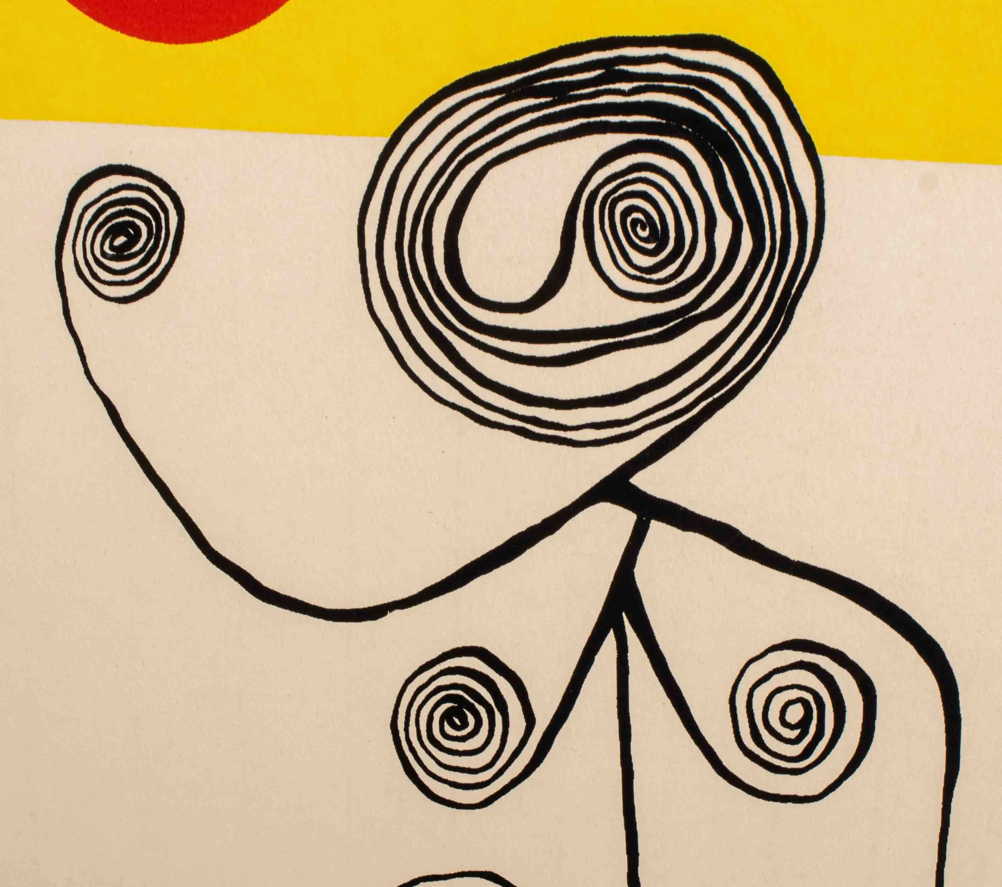 Alexander Calder Wire Figure Lithograph