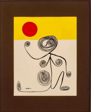 Alexander Calder Wire Figure Lithograph