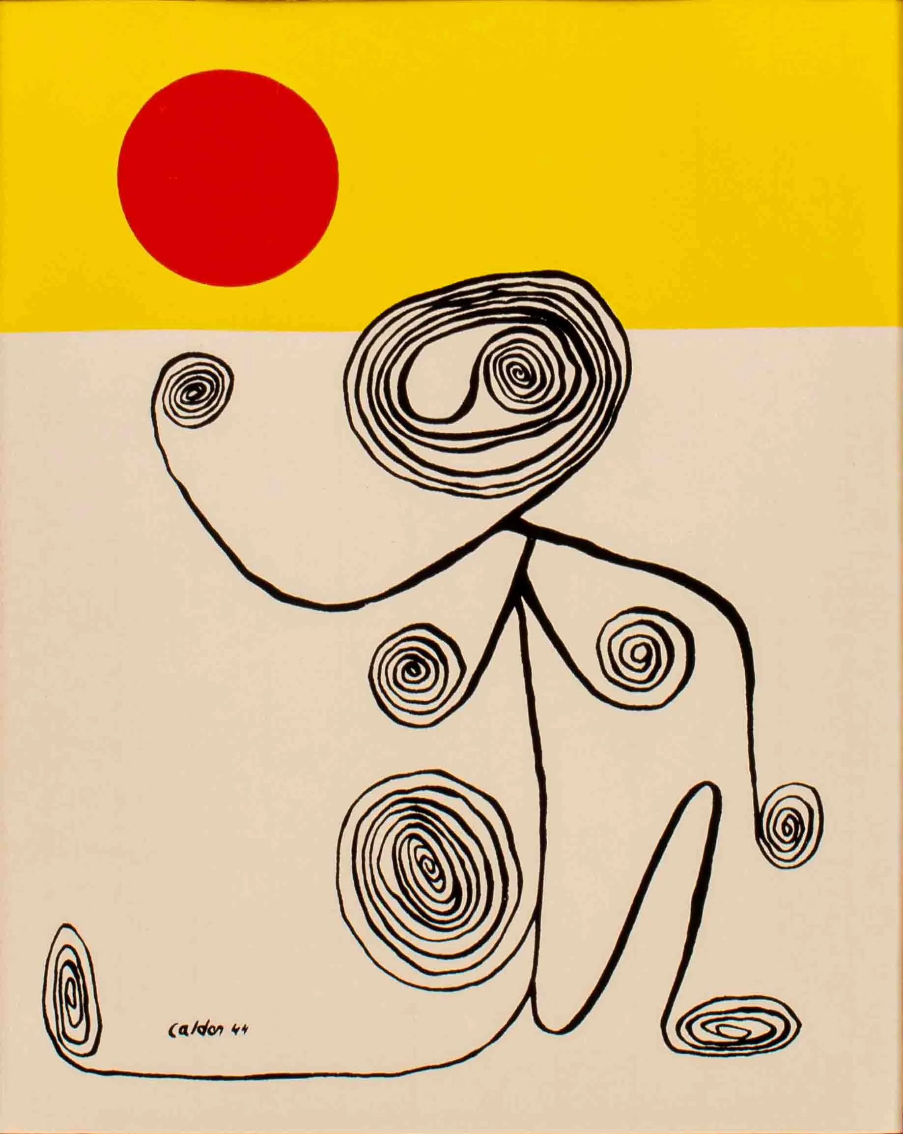 Alexander Calder Wire Figure Lithograph