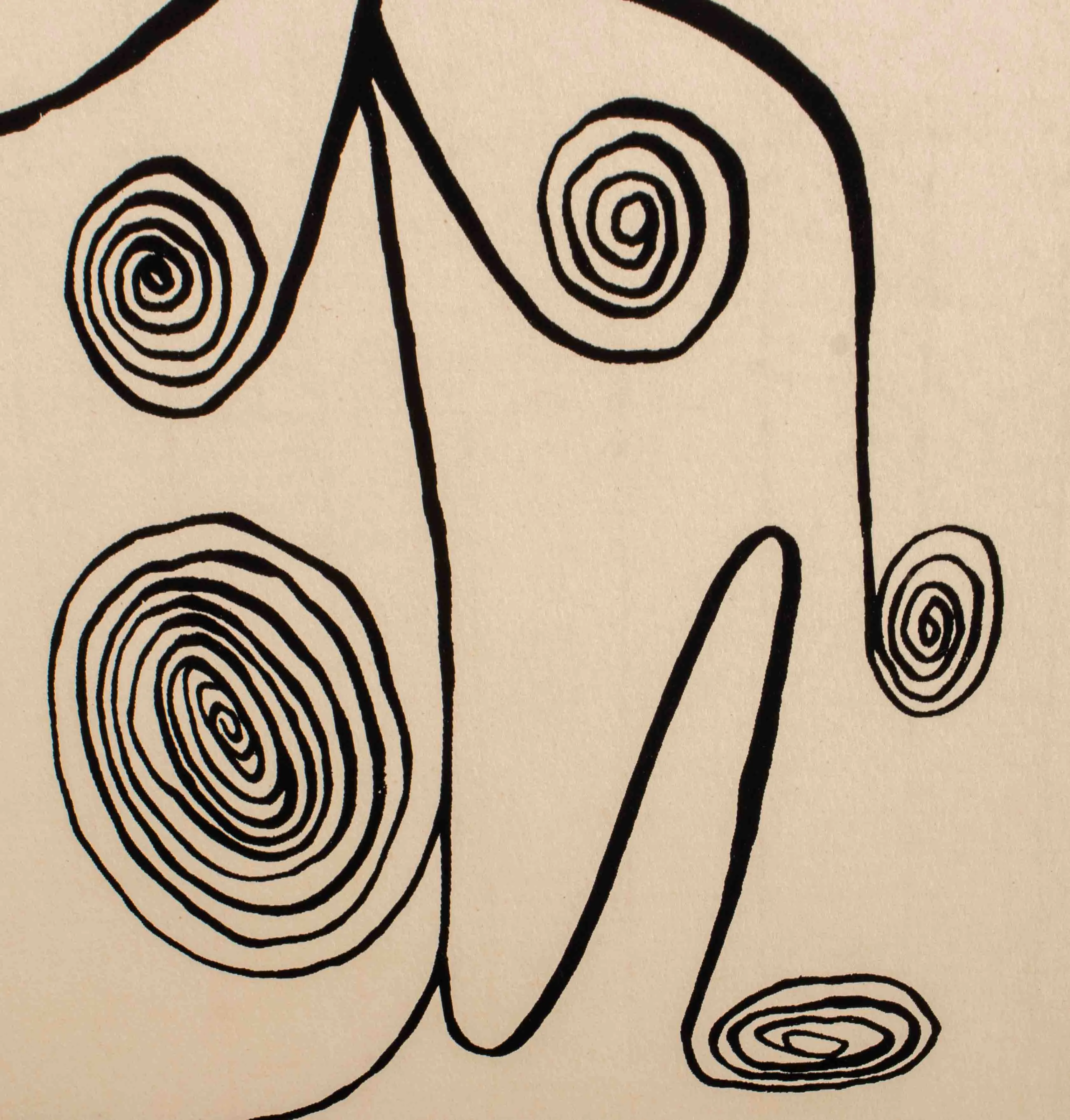 Alexander Calder Wire Figure Lithograph