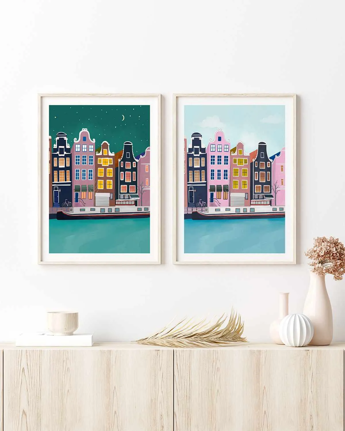 Amsterdam Nights by Petra Lizde Art Print