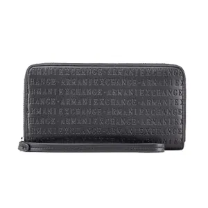 A.R.M.A.N.I  E.X.C.H.A.N.G.E  Wallet With Zip And Strap