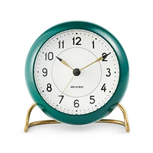 Arne Jacobsen - Station Alarm Clock - Racing Green