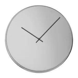 Bailie Chrome And Mirror Wall Clock