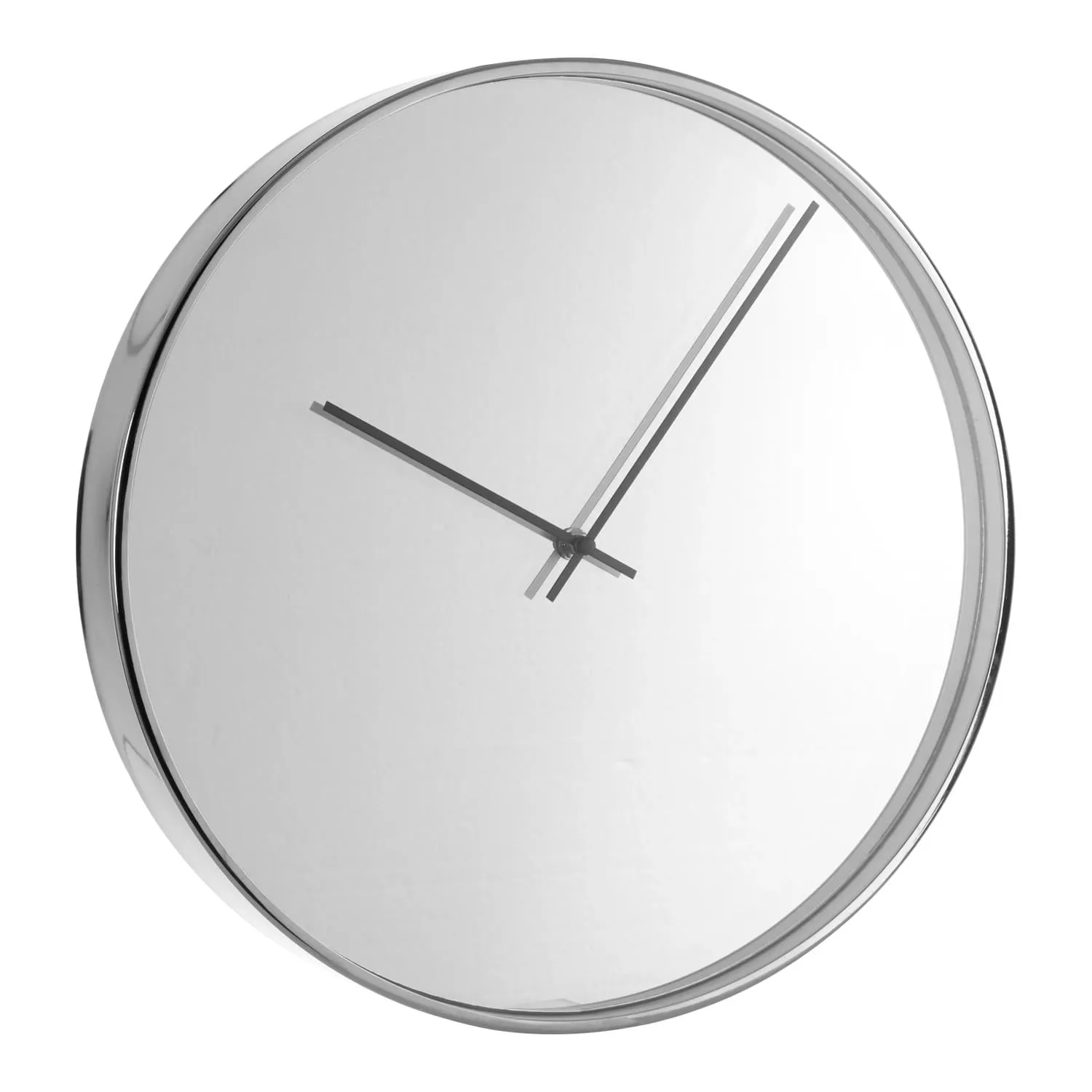 Bailie Chrome And Mirror Wall Clock