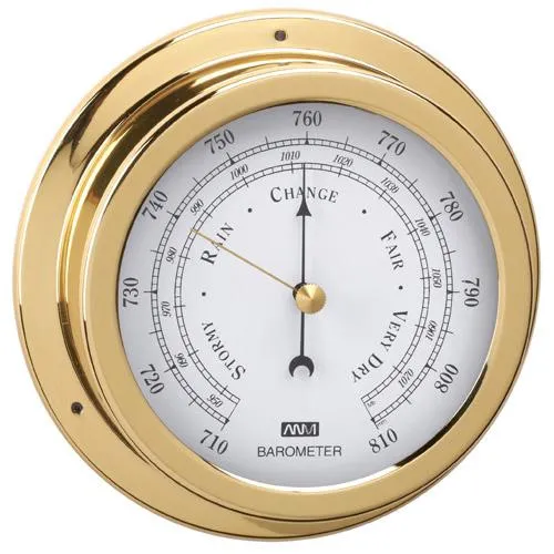 Barometer - Polished Brass - 70mm