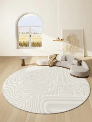 Bedroom Abstract Modern Area Rugs, Contemporary Modern Rug for Living Room, Geometric Round Rugs for Dining Room, Circular Modern Rugs under Chairs