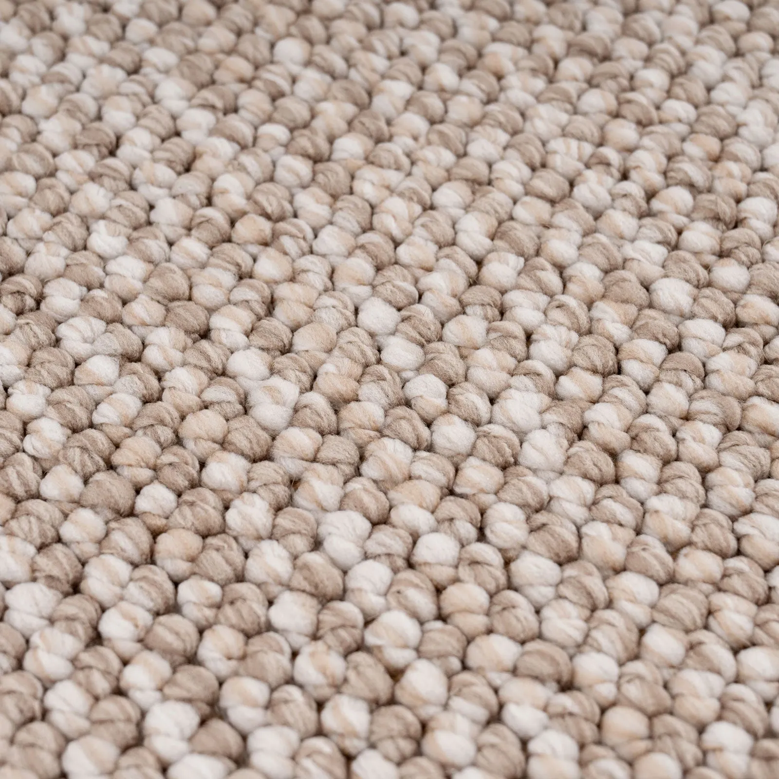 Beige Wool Style Rug - Tala