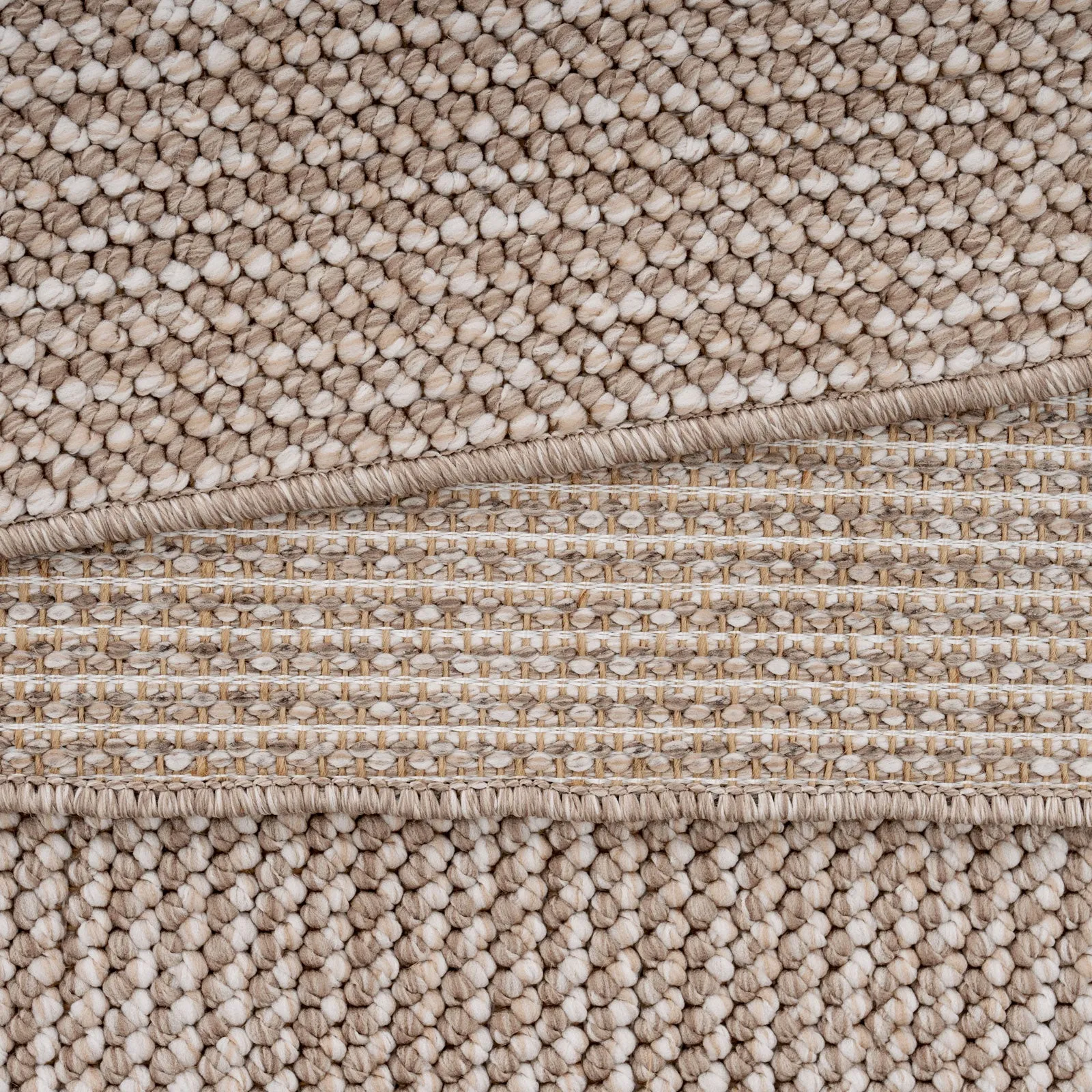 Beige Wool Style Rug - Tala