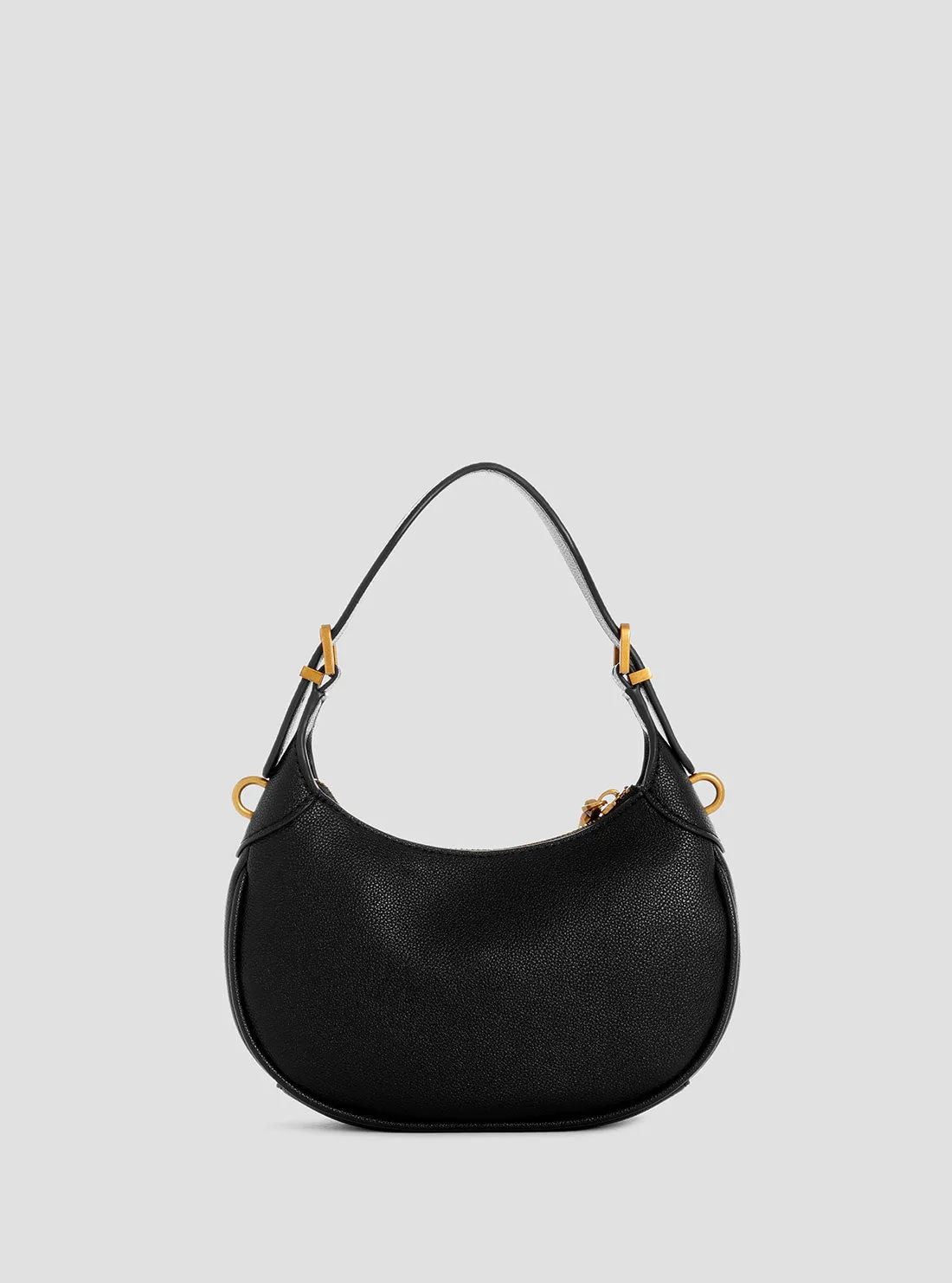 Black Malva Mini Hobo Bag