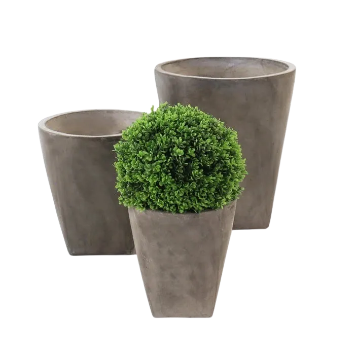 Blok Outdoor Concrete Round Planters