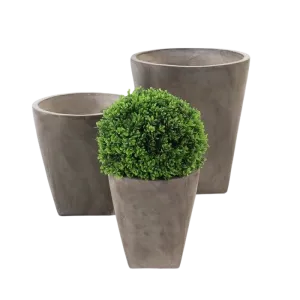 Blok Outdoor Concrete Round Planters