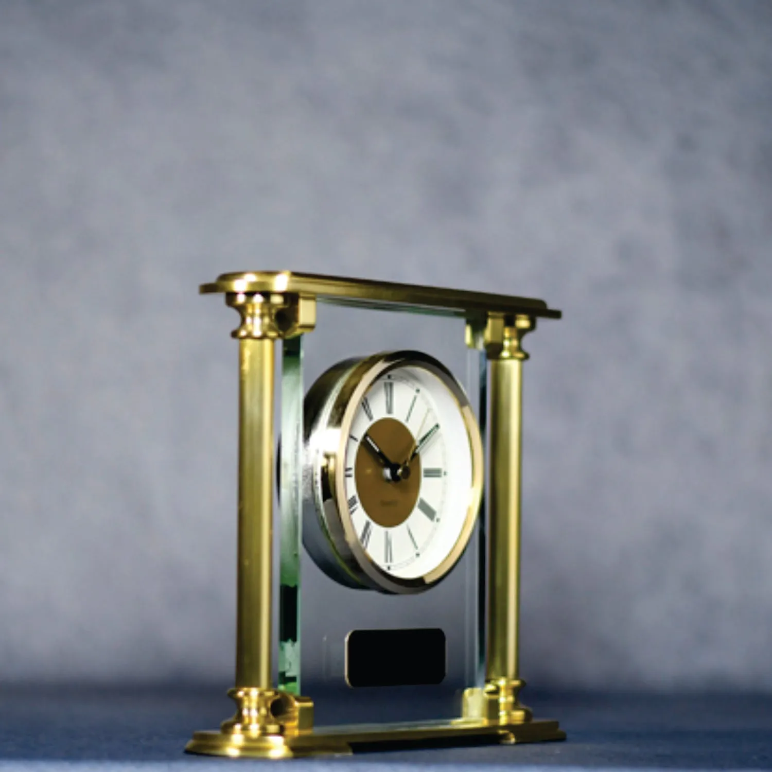 Brass/Glass Clock