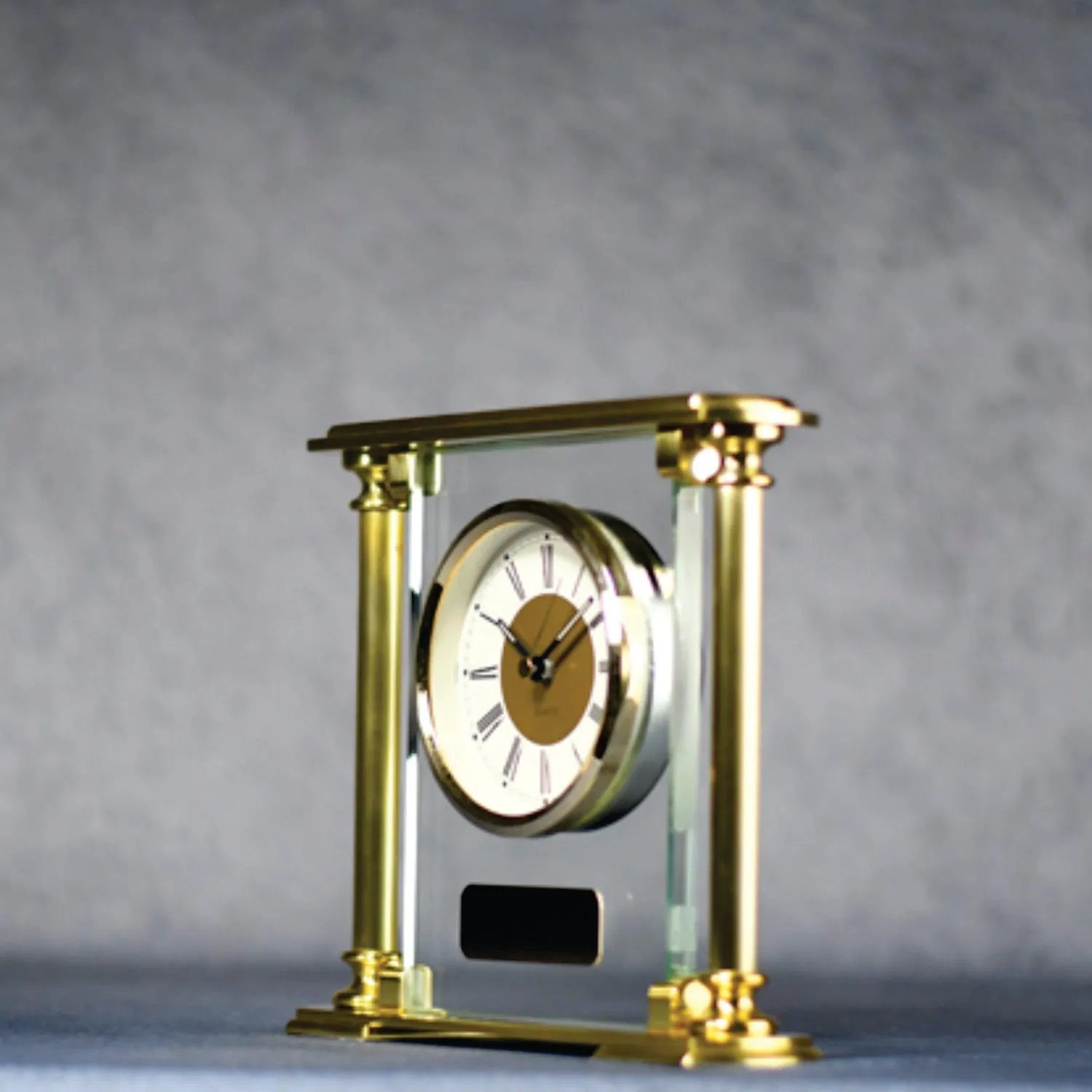 Brass/Glass Clock