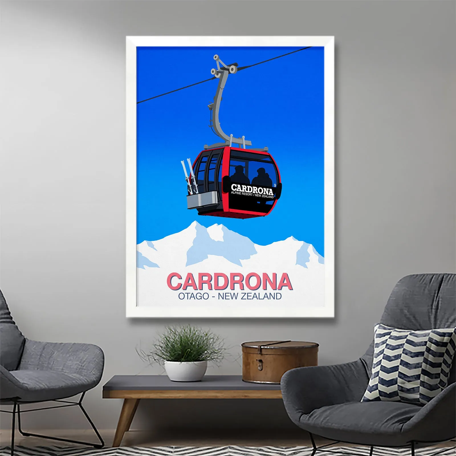 Cardrona ski poster