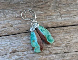 Chrysoprase Boho Earrings