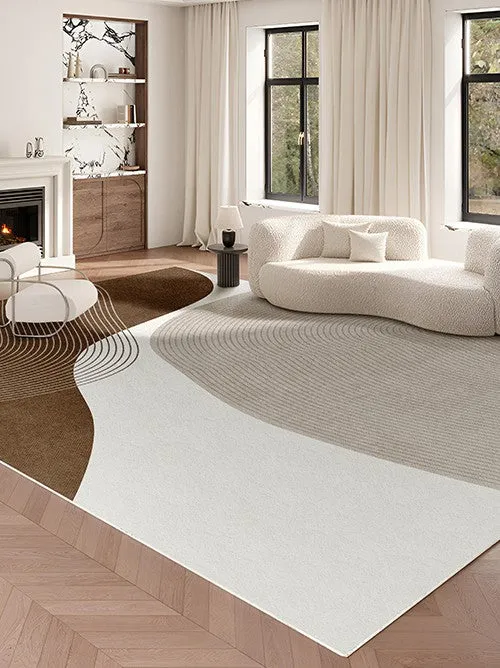 Contemporary Modern Rugs for Bedroom, Large Geometric Rugs for Living Room, Abstract Modern Area Rugs for Bedroom