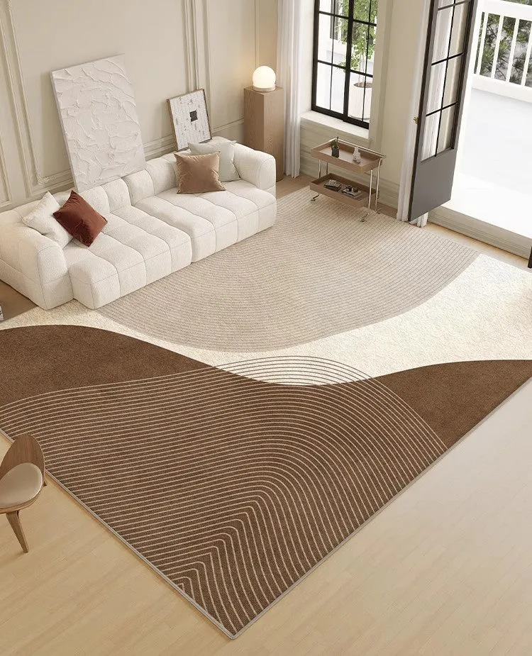 Contemporary Modern Rugs for Bedroom, Large Geometric Rugs for Living Room, Abstract Modern Area Rugs for Bedroom