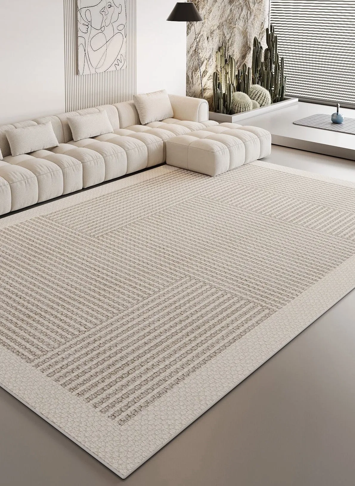 Contemporary Modern Rugs for Living Room, Geometric Modern Rugs for Dining Room, Abstract Modern Rugs for Interior Design