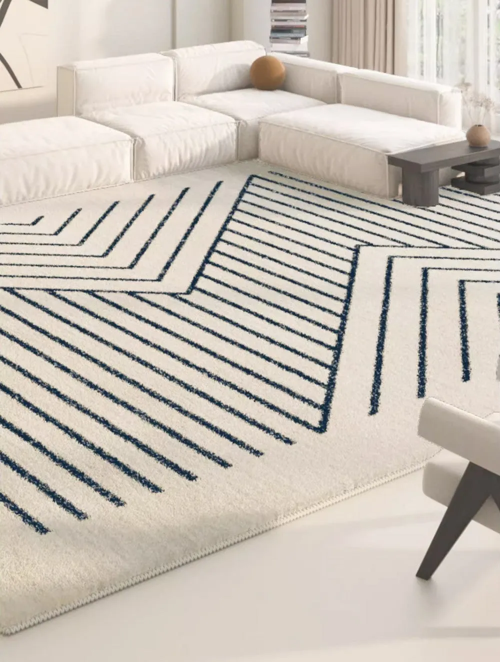 Contemporary Rugs for Living Room, Bathroom Runner Rugs, Bohemian Stripe Runner Rugs Next to Bed, Large Modern Rugs for Dining Room