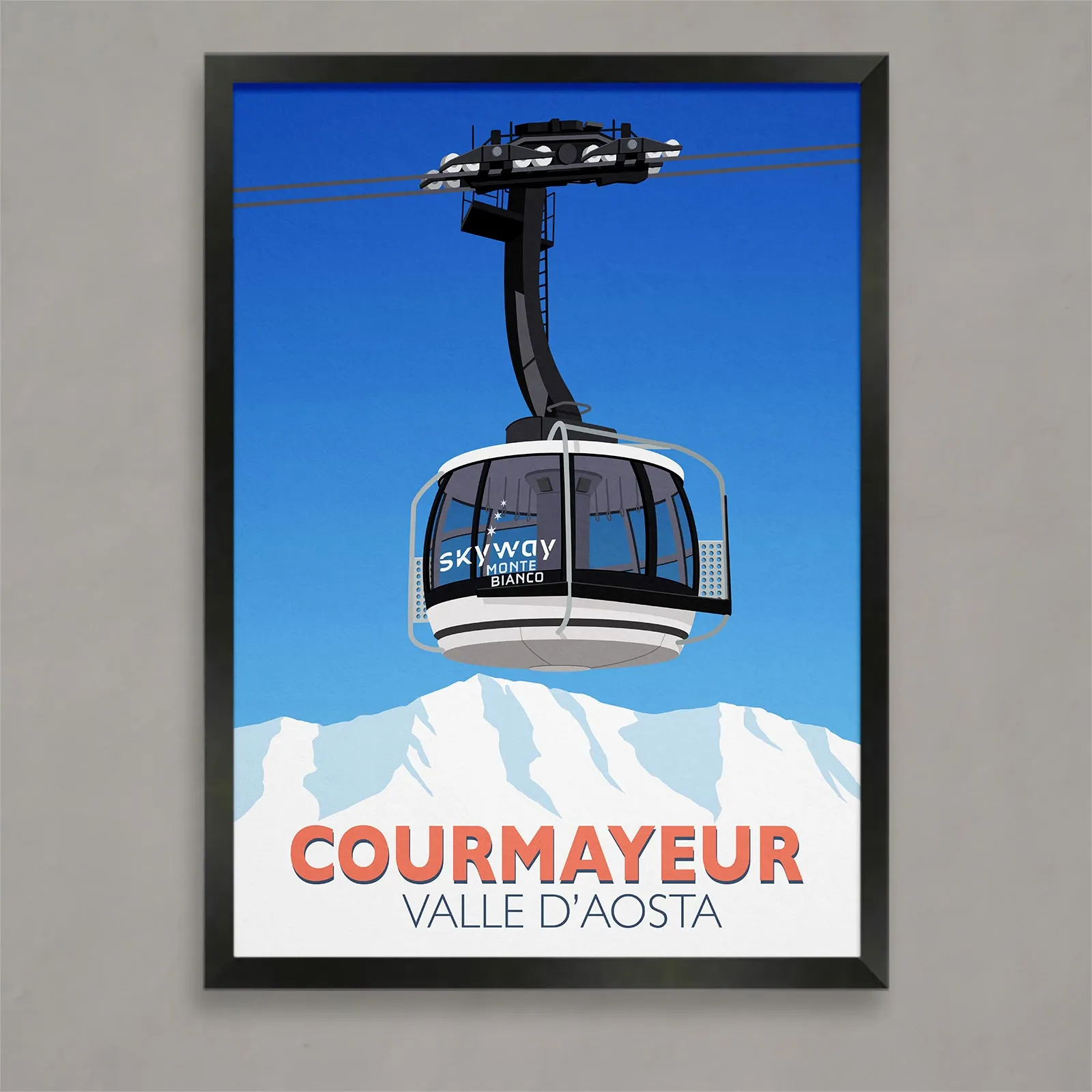 Courmayeur ski poster