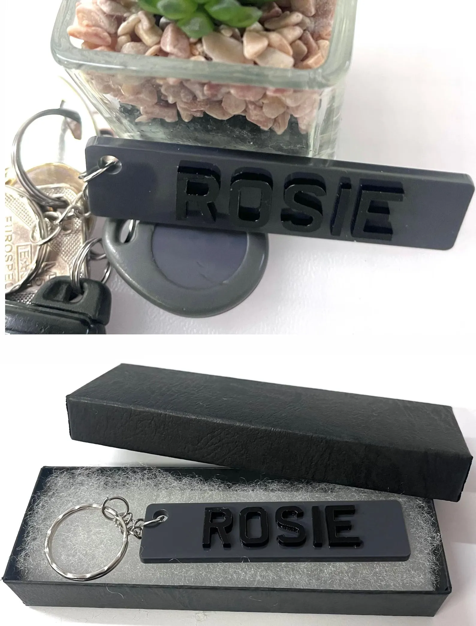 Custom 4D Numberplate Keyring